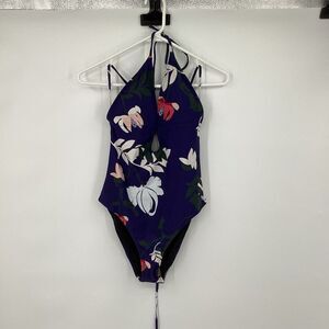 Ladies CupShe One Piece Swim Suit blue/white/peach medium‎